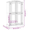 vidaXL Wardrobe Mexican Pine Corona Range 2 Doors White
