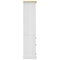 vidaXL Cupboard Mexican Pine Corona Range White 80x40x170 cm