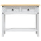 vidaXL Console Table Mexican Pine Corona Range White 90x34.5x73 cm