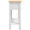 vidaXL Console Table Mexican Pine Corona Range White 90x34.5x73 cm