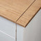 vidaXL Bedside Cabinet White 46x40x57 cm Pinewood Panama Range