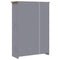 vidaXL 3-Door Wardrobe Grey 118x50x171.5 cm Pine Panama Range