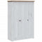 vidaXL 3-Door Wardrobe White 118x50x171.5 cm Pine Panama Range