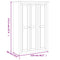 vidaXL 3-Door Wardrobe White 118x50x171.5 cm Pine Panama Range