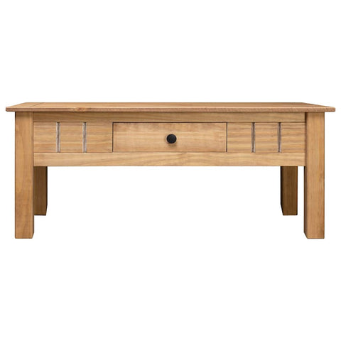 vidaXL Coffee Table 100x60x43.5 cm Solid Pine Wood Panama Range