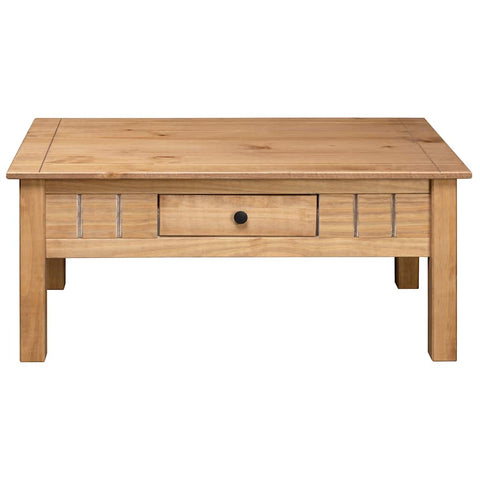 vidaXL Coffee Table 100x60x43.5 cm Solid Pine Wood Panama Range