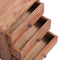 vidaXL Bedside Cabinet with 3 Drawers 35x25x35 cm Solid Mahogany Wood