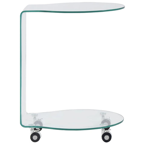 vidaXL Coffee Table 45x40x58 cm Tempered Glass