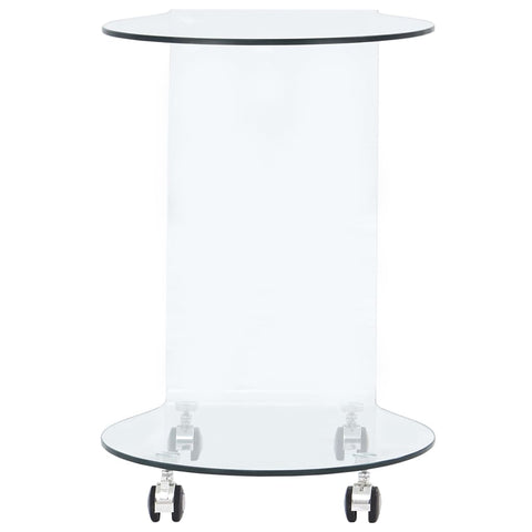 vidaXL Coffee Table 45x40x58 cm Tempered Glass