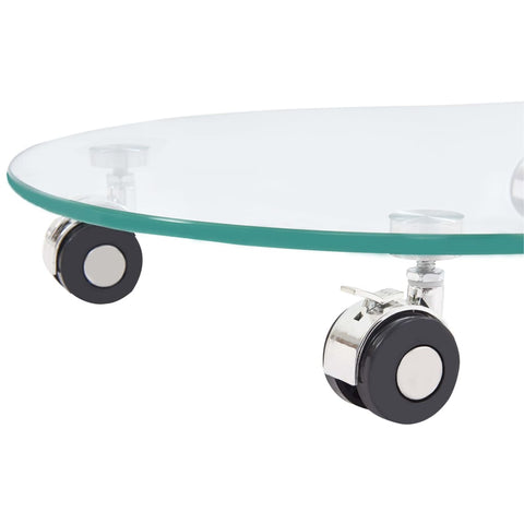 vidaXL Coffee Table 45x40x58 cm Tempered Glass