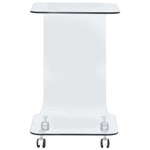 vidaXL Coffee Table 45x40x63 cm Tempered Glass