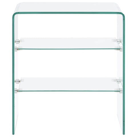 vidaXL Coffee Table 50x40x56 cm Tempered Glass