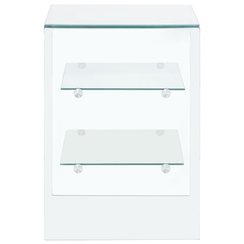 vidaXL Coffee Table 50x40x56 cm Tempered Glass