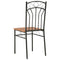 vidaXL 7 Piece Dining Set MDF and Steel Brown