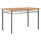 vidaXL 7 Piece Dining Set MDF and Steel Brown