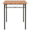 vidaXL 7 Piece Dining Set MDF and Steel Brown