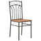 vidaXL 7 Piece Dining Set MDF and Steel Brown