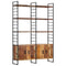 vidaXL 4-Tier Bookcase 124x30x180 cm Solid Reclaimed Wood