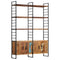 vidaXL 4-Tier Bookcase 124x30x180 cm Solid Reclaimed Wood