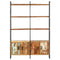 vidaXL 4-Tier Bookcase 124x30x180 cm Solid Reclaimed Wood