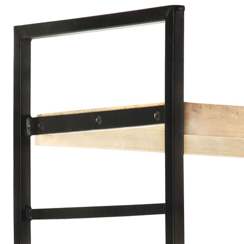 vidaXL 4-Tier Bookcase 124x30x180 cm Solid Mango Wood