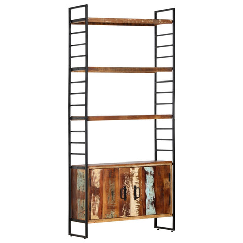 vidaXL 4-Tier Bookcase 80x30x180 cm Solid Reclaimed Wood