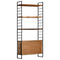 vidaXL 4-Tier Bookcase 80x30x180 cm Solid Reclaimed Wood
