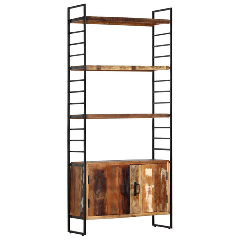 vidaXL 4-Tier Bookcase 80x30x180 cm Solid Reclaimed Wood