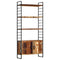 vidaXL 4-Tier Bookcase 80x30x180 cm Solid Reclaimed Wood