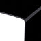 vidaXL Coffee Table Black 98x45x31 cm Tempered Glass
