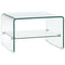 vidaXL Coffee Table Clear 50x45x33 cm Tempered Glass