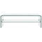 vidaXL Coffee Table Clear 98x45x31 cm Tempered Glass