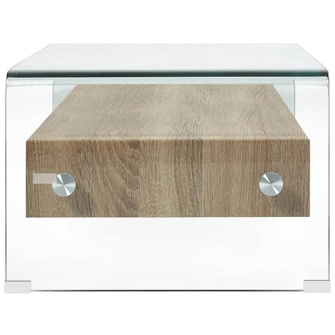 vidaXL Coffee Table Clear 98x45x31 cm Tempered Glass