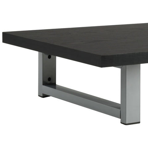 vidaXL Bathroom Wall Shelf for Basin Black 60x40x16.3 cm