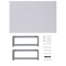 vidaXL Bathroom Wall Shelf for Basin White 60x40x16.3 cm