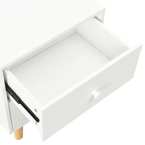 vidaXL Bedside Cabinets 2 pcs White 40x30x50 cm Solid Pinewood