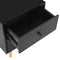 vidaXL Bedside Cabinets 2 pcs Black 40x30x50 cm Solid Pinewood
