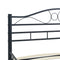 vidaXL Bed Frame without Mattress Black Steel 120x200 cm