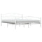 vidaXL Bed Frame with Headboard White 160x200 cm Metal