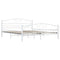 vidaXL Bed Frame with Headboard White 160x200 cm Metal