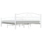 vidaXL Bed Frame with Headboard White 160x200 cm Metal