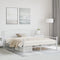 vidaXL Bed Frame with Headboard White 160x200 cm Metal