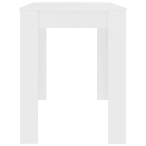 vidaXL Dining Table White 120x60x76 cm Engineered Wood
