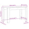 vidaXL Dining Table White 120x60x76 cm Engineered Wood