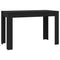 vidaXL Dining Table Black 120x60x76 cm Engineered Wood