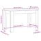 vidaXL Dining Table Concrete Grey 120x60x76 cm Engineered Wood