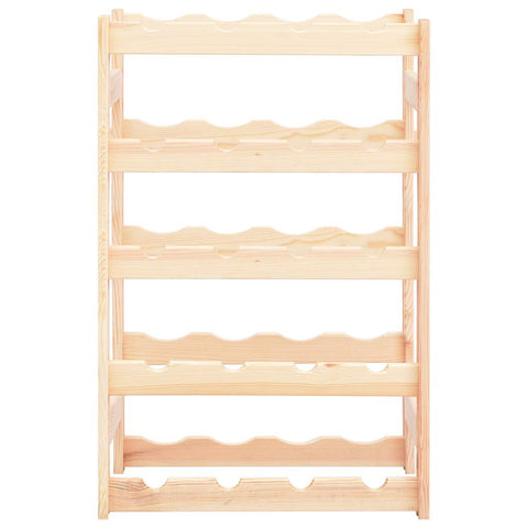 vidaXL Wine Rack for 20 Bottles Pinewood