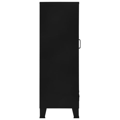 vidaXL Office Cabinet with Mesh Doors Industrial 75x40x120 cm Steel