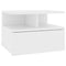 vidaXL Floating Nightstand White 40x31x27 cm Engineered Wood