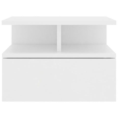 vidaXL Floating Nightstand White 40x31x27 cm Engineered Wood